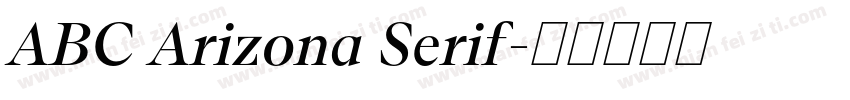 ABC Arizona Serif字体转换